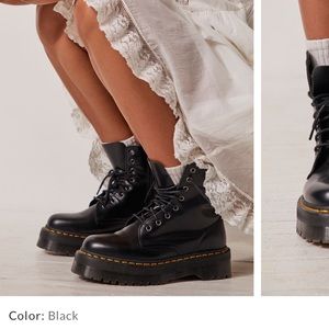 JADON Platform black Doc Martens W6/M5